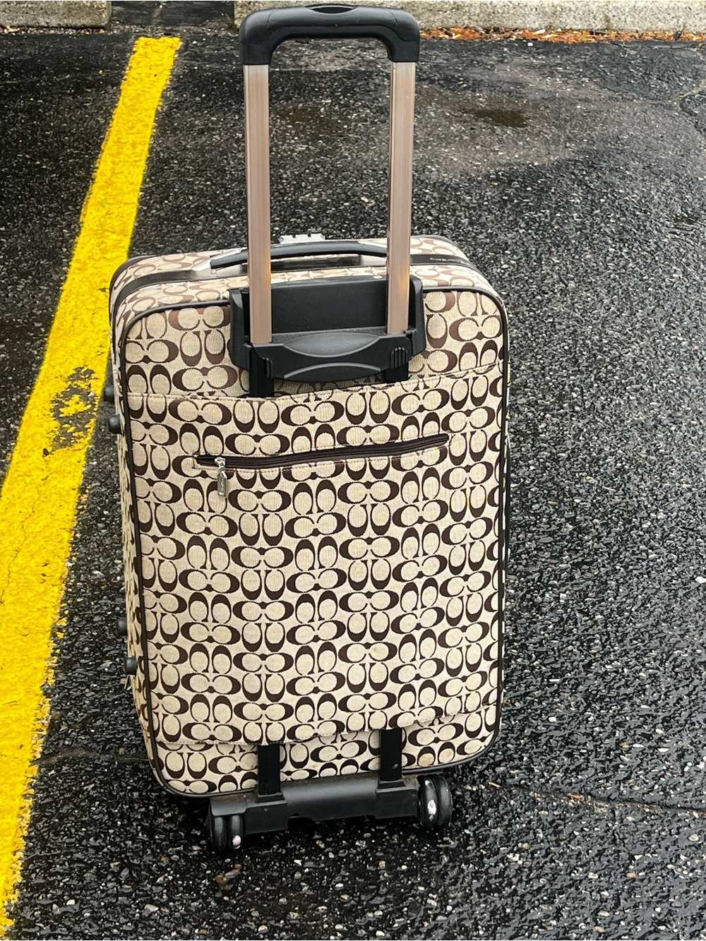 Coach Signature Canvas Carry-On in Brown and Tan - Picture 6 of 16